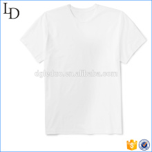 OEM print your own logo plain short sleeve t shirt combed cotton tshirt